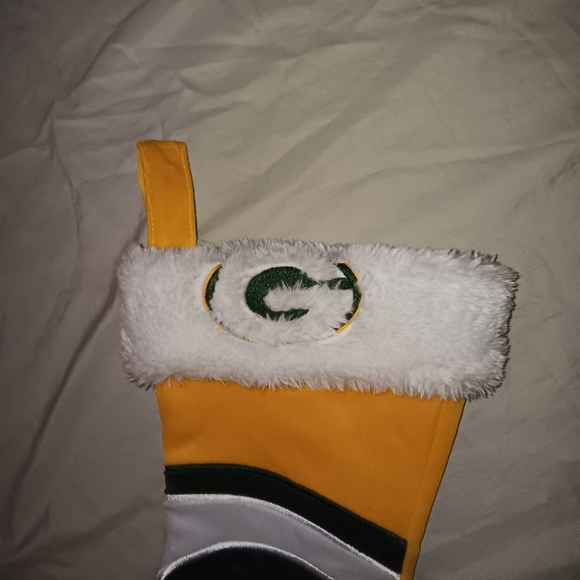 Green Bay Packers Christmas Stocking Holiday 17" Team Colors Forever Collectible - Picture 2 of 3